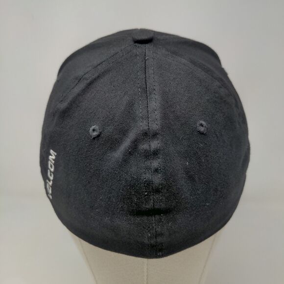 Volcom Men's Fitted Hat Black Size L/XL Embroidered Logo Cotton Blend - Picture 6 of 10